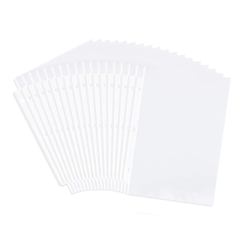 Blue Summit Supplies Mini Sheet Protectors, 5.5 x 8.5 Inch Page Size Opening, Clear Plastic Inserts with Reinforced 3 Hole Design, Playbill Sleeves for Mini Binder, Top Loaded, 200 Pack - Image 2